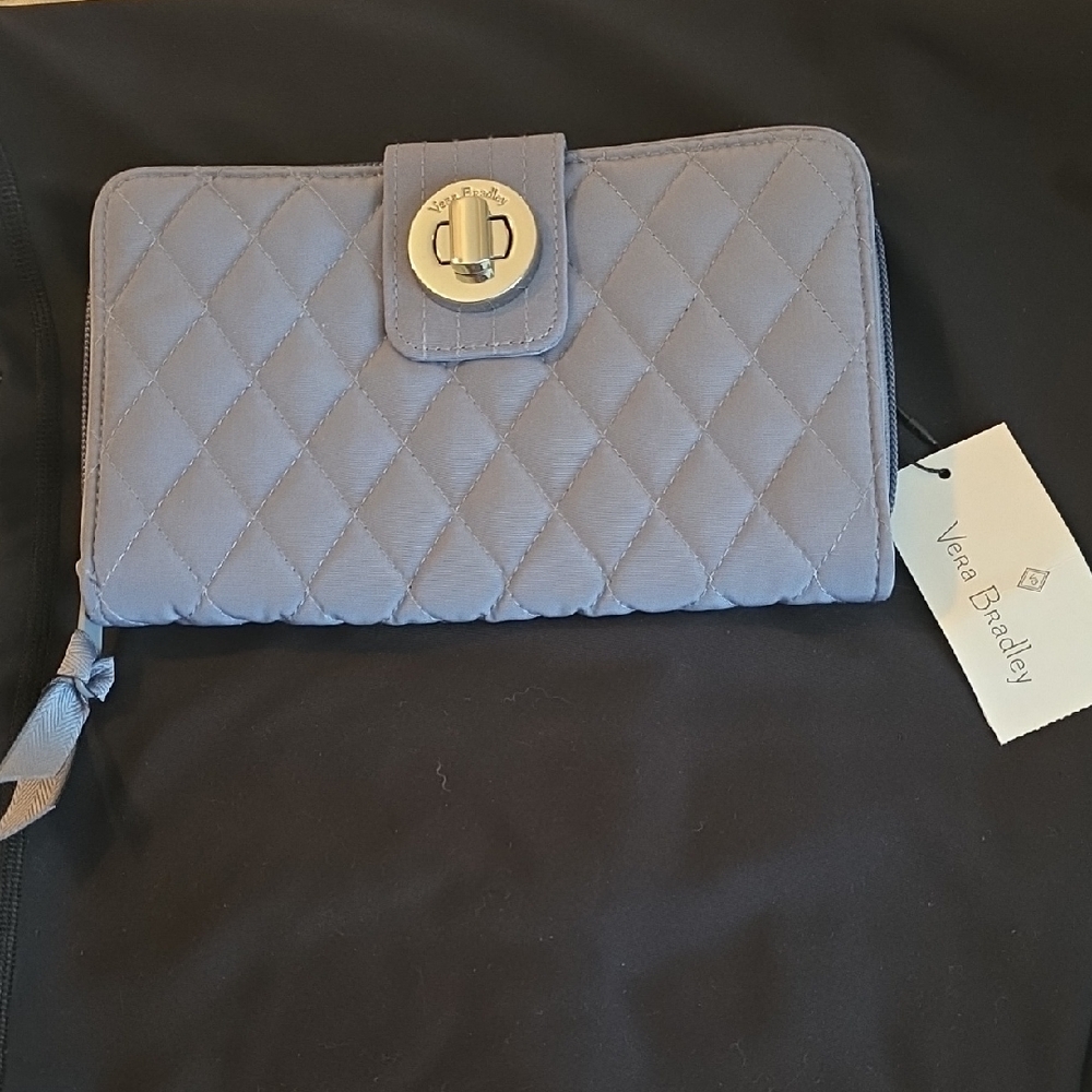 Vera Bradley Grey Quilted Women's Wallet